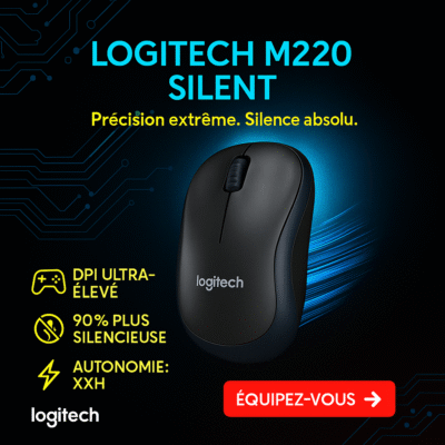 🖱️ Souris Gamer Logitech M220 Silent – Précision Ultrarapide